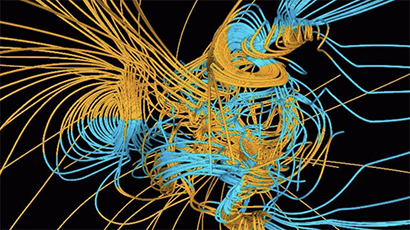 Solar dynamo graphic