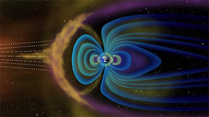 Magnetosphere structure graphic