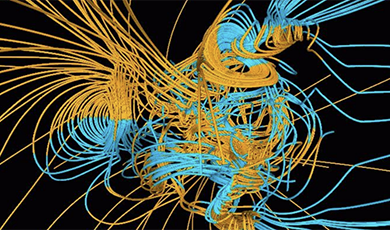 Solar dynamo graphic